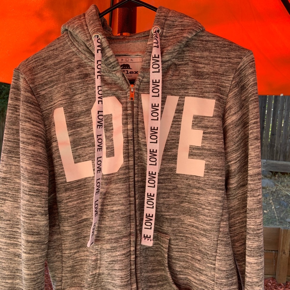 Reflex Gray Hoodie. Size Large